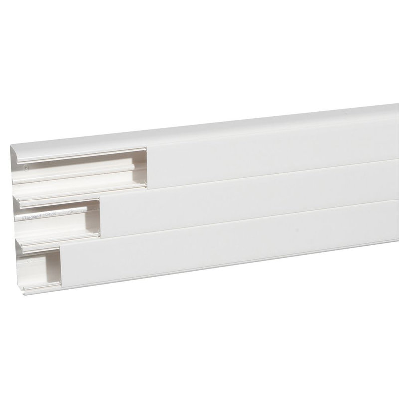 Legrand 010428 - Goulotte 3 compartiments 50x220mm DLP monobloc - blanc