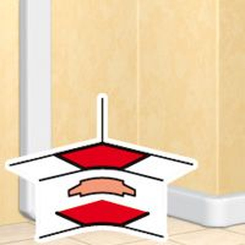 Legrand 010606 - Angle intérieur pour goulottes DLP monobloc 50x150mm ou 50x195mm - blanc
