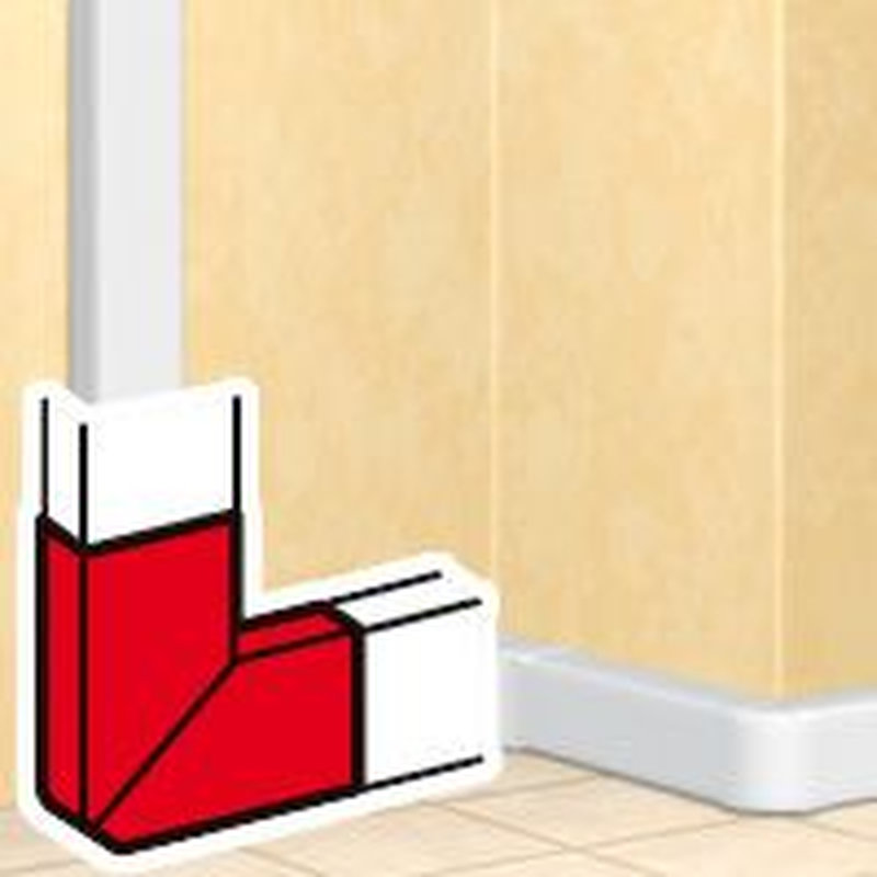 Legrand 010796 - Angles plat à 90° goulotte 2 ou 3 compartiments DLP évolutive 65x220mm