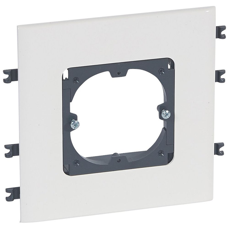 Legrand 010914 - Support universel 1 poste goulottes DLP monobloc - couvercle 130mm horizontal