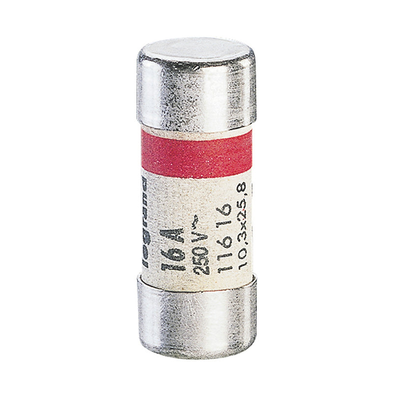 Legrand 011616 - Cartouche cylindrique domestique 10,3x25,8mm sans voyant - 16A