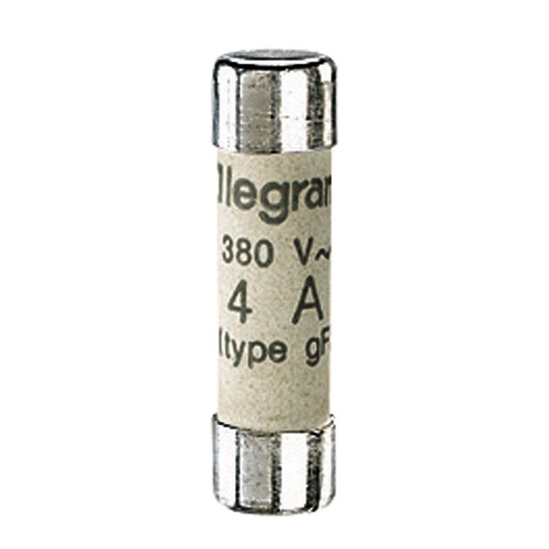 Legrand 012304 - Cartouche industrielle cylindrique typegG 8x32mm sans voyant - 4A