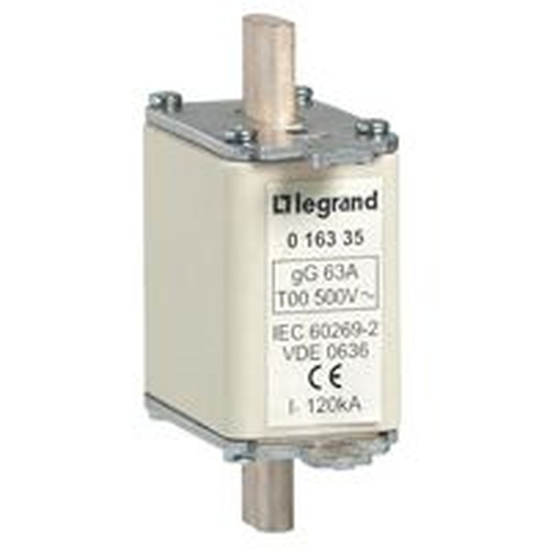 Legrand 016320 - Cartouche industrielle à couteau typegG taille 00 - avec voyant - 32A