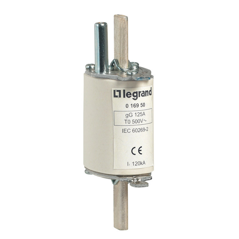 Legrand 016950 - Cartouche industrielle à couteau typegG taille 0 - avec percuteur - 125A