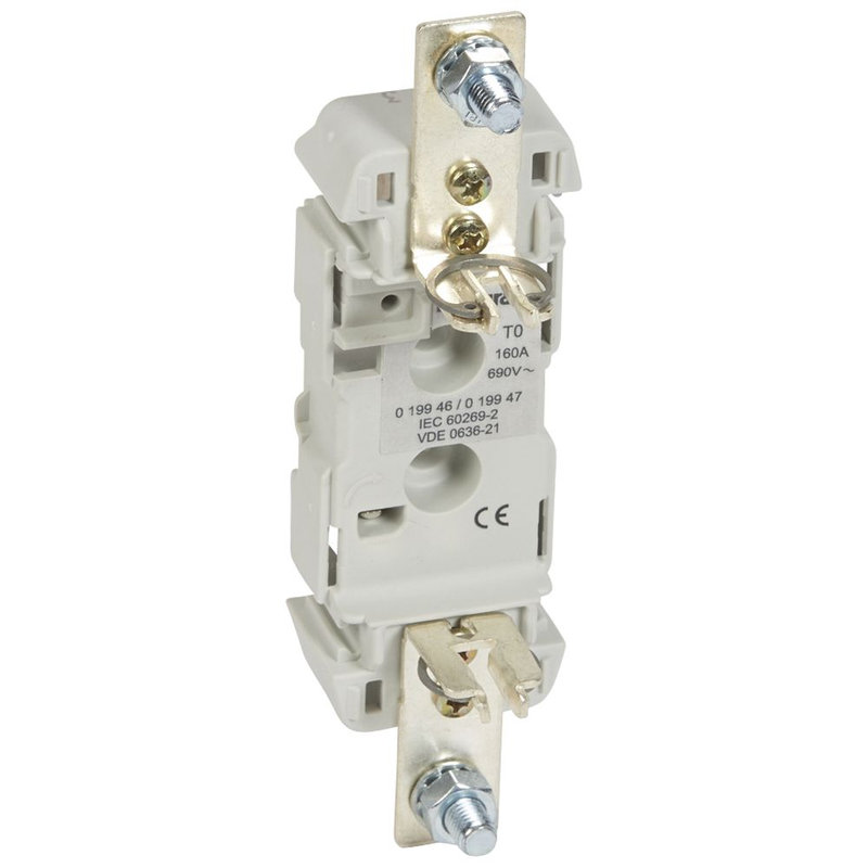 Legrand 019946 - Socle pour cartouche à couteau taille 0 - 1P sans minirupteur - 160A