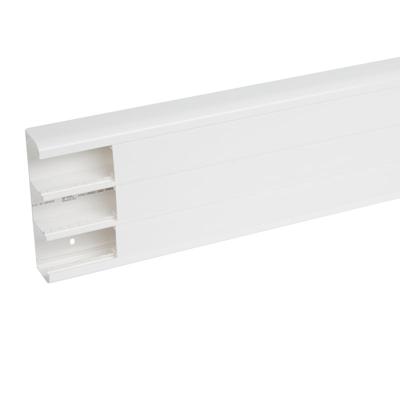 Legrand 011024 - Goulotte Mosaic à clippage direct 50x180mm 3 compartiments blanc longueur 2,5m