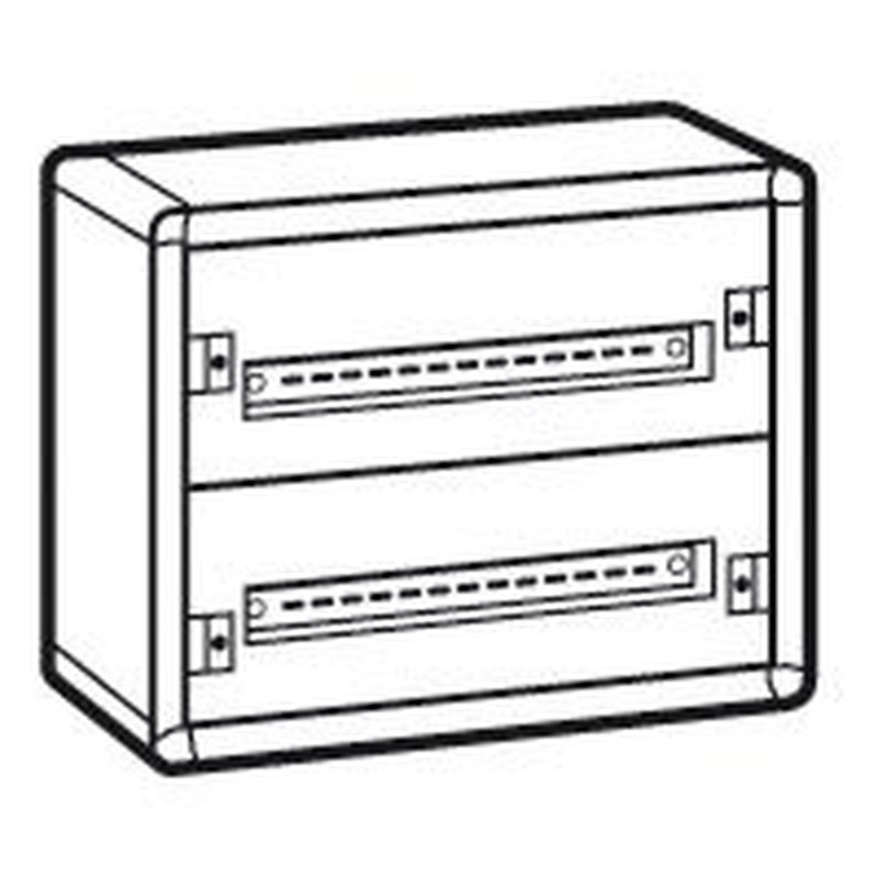 Legrand 020002 - Coffret distribution métal XL³160 2 rangées 450x575x147mm - 48 modules