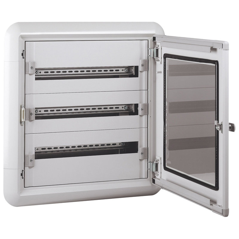 Legrand 020013 - Coffret distribution encastré XL³160 tout modulaire 3 rangées - 72 modules
