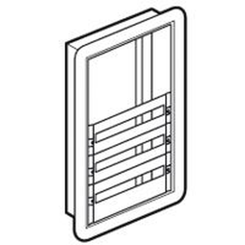 Legrand 020025 - Coffret distribution encastré XL³160 - tout modulaire espace dédié - 3 rangées