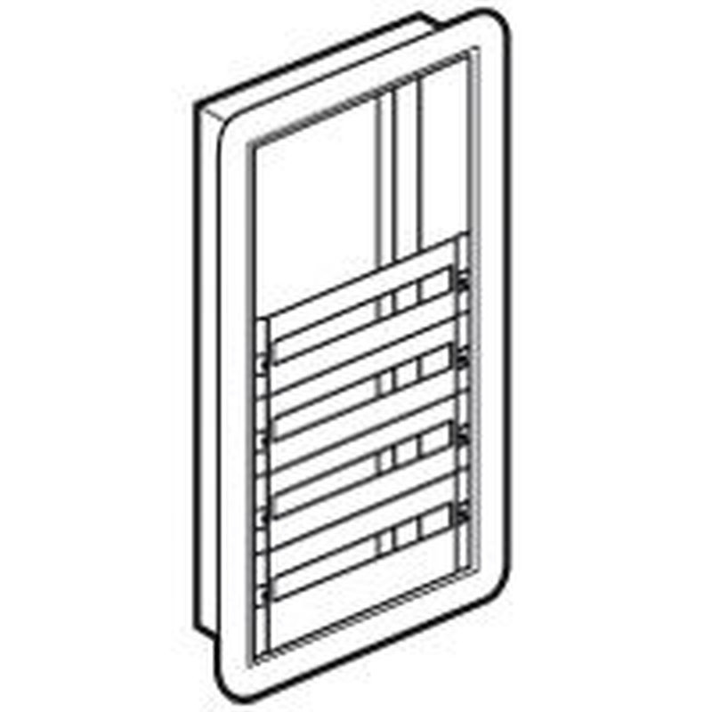 Legrand 020026 - Coffret distribution encastré XL³160 - tout modulaire espace dédié - 4 rangées