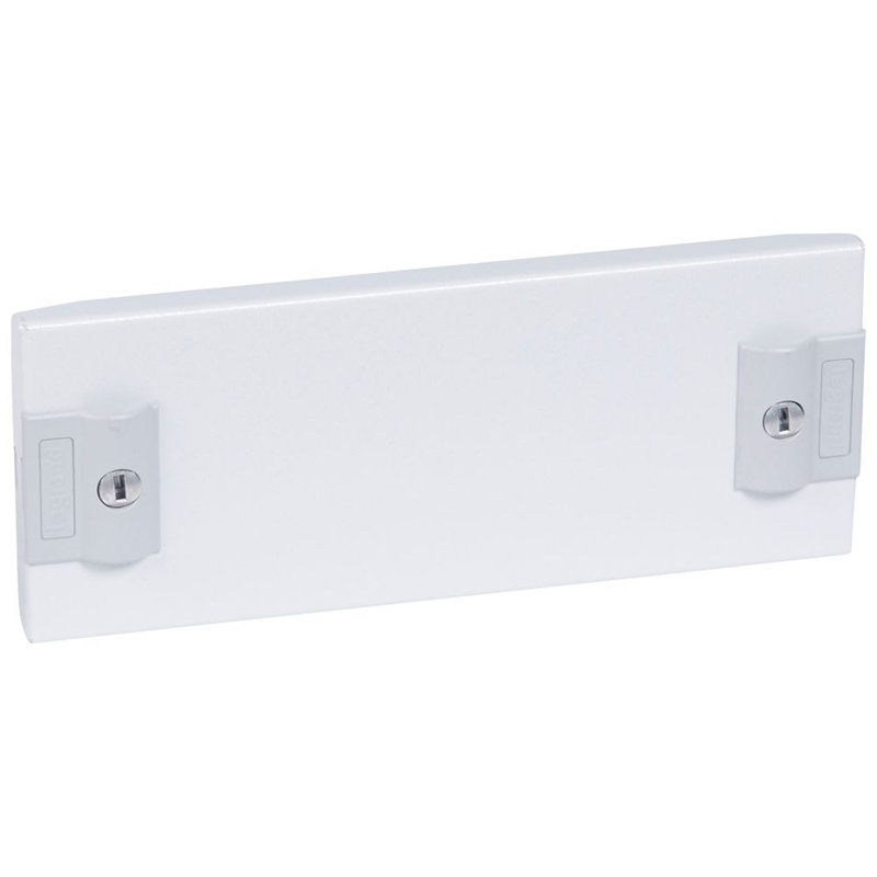 Legrand 020142 - Plastron plein métal 1/4 tour pour gaines à câbles XL³400 - hauteur 100mm