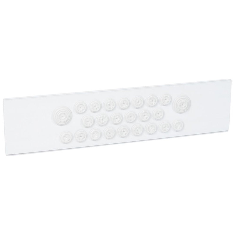 Legrand 020171 - Plaque à embouts - pour gamme XL³400 - isolant