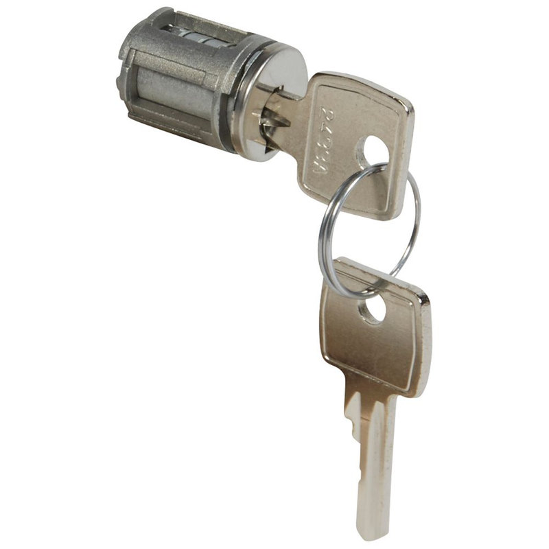 Legrand 020294 - Barillet à clé type 2433 A - pour porte métal ou vitrée XL³ - avec 1 jeu 2 clés