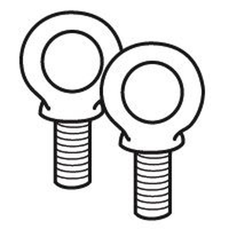 Legrand 020482 - Jeu de 2 anneaux de levage pour coffret et armoire XL³800