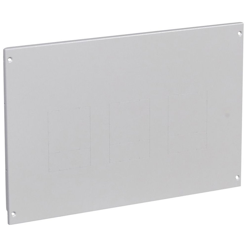 Legrand 020920 - Plastron métal XL³800/4000 - à vis - 1 à 3 DPX 250/630 - vert - H 400 - 24 mod