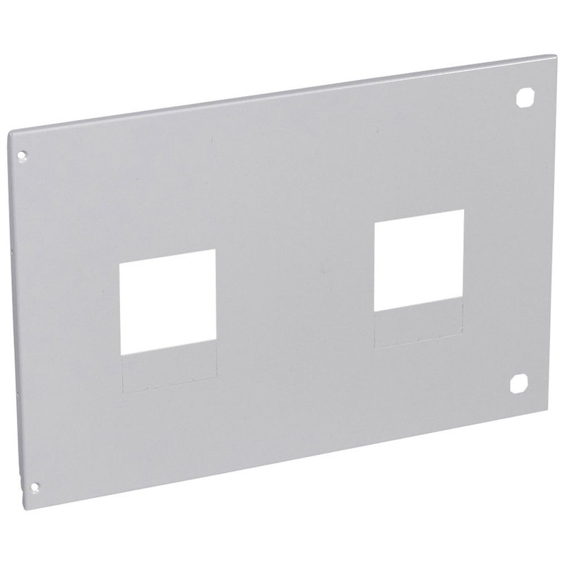 Legrand 020974 - Plastron métal pour inverseurs de sources à vis pour 2 DPX250 fixes dans XL³4000