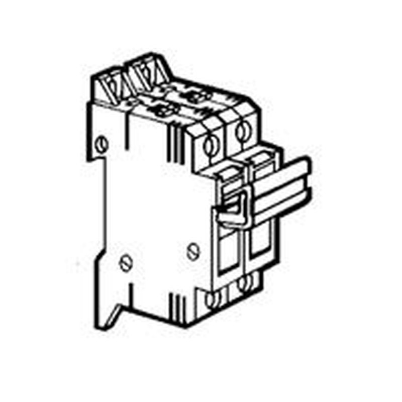 Legrand 021402 - Coupe-circuit sectionnable SP38 pour cartouche industrielle 10x38mm -1P+N équipé