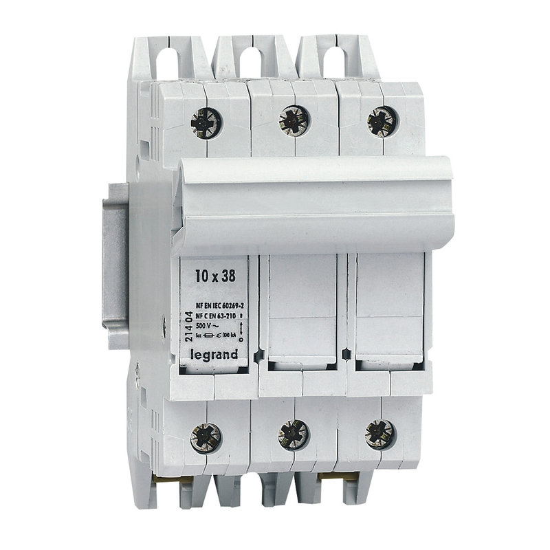 Legrand 021404 - Coupe-circuit sectionnable SP38 pour cartouche industrielle 10x38mm - 3P
