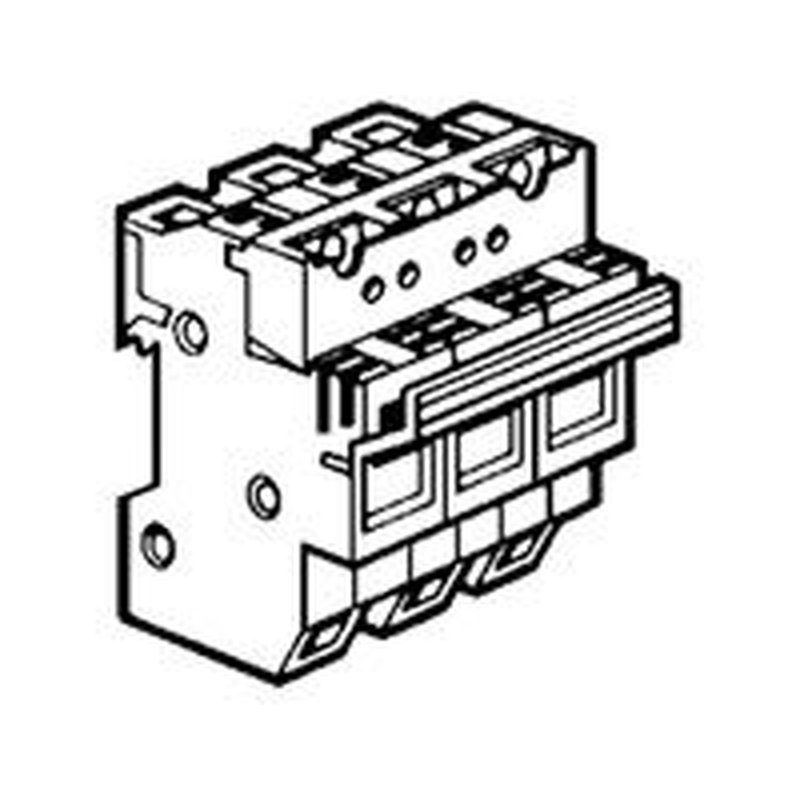 Legrand 021636 - Coupe-circuit sectionnable SP58 cartouche industrielle 22x58mm 3P + microrupteur