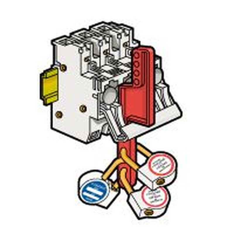 Legrand 021698 - Plaque de sécurité pour coupe-circuit sectionnable SP51 et SP58