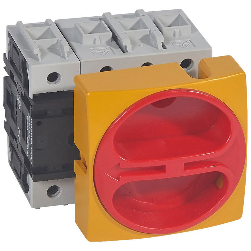 Legrand 022116 - inter-sectionneur rotatif complet encastré cadenassable 4P neutre à gauche 80A