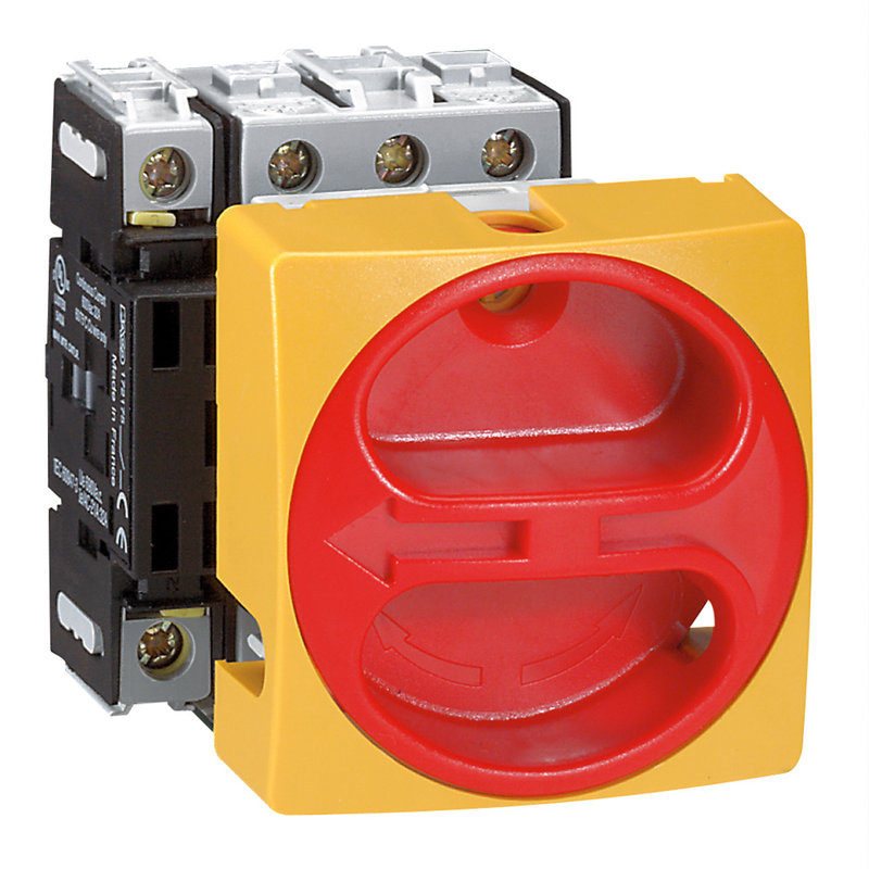 Legrand 022138 - inter-sectionneur rotatif complet encastré Ø22 cadenassable - 4P N à gauche-32A