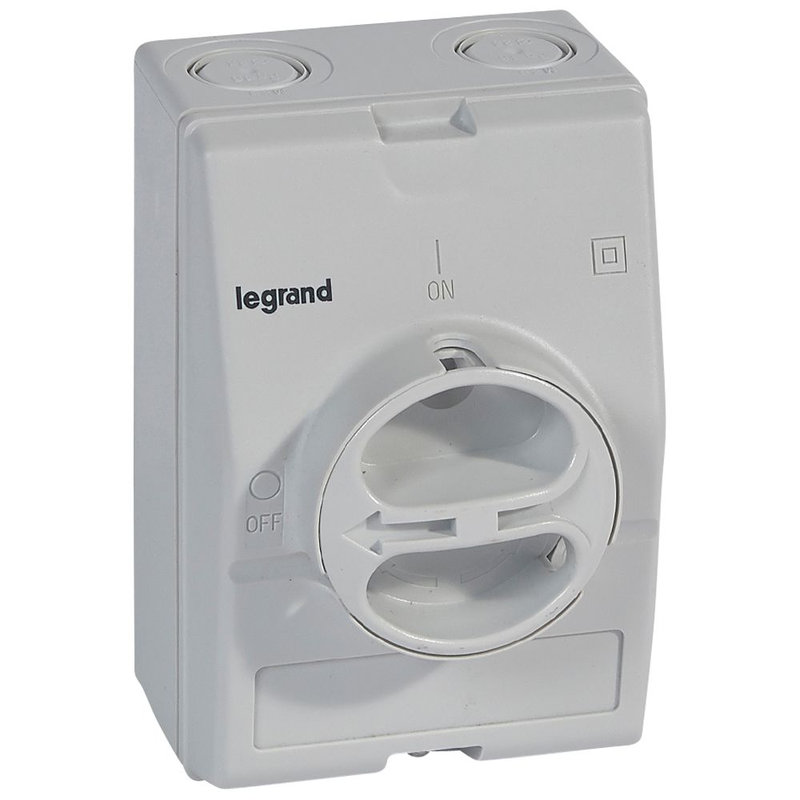 Legrand 022243 - Boîtier vide interrupteur-sectionneur rotatif composable 3P/4P 25A/32A - gris