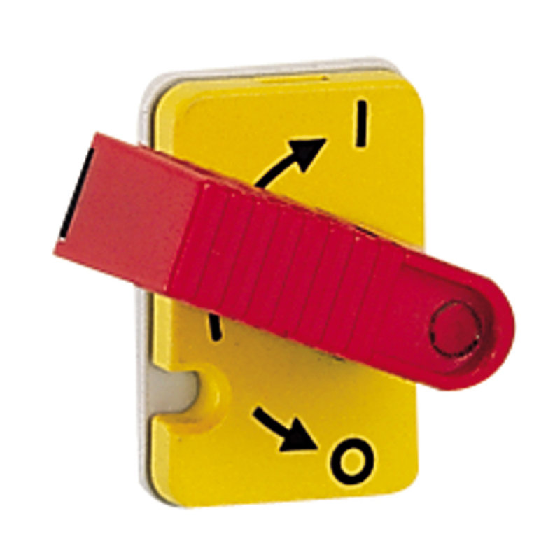 Legrand 022300 - inter-sectionneur Vistop 32A -3P + cde frontale et poignée rouge -plastron jaune