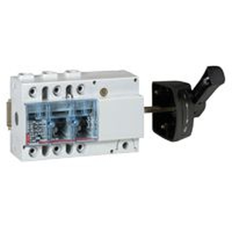 Legrand 022554 - Interrupteur-sectionneur Vistop 160A - 3P commande latérale et poignée noire