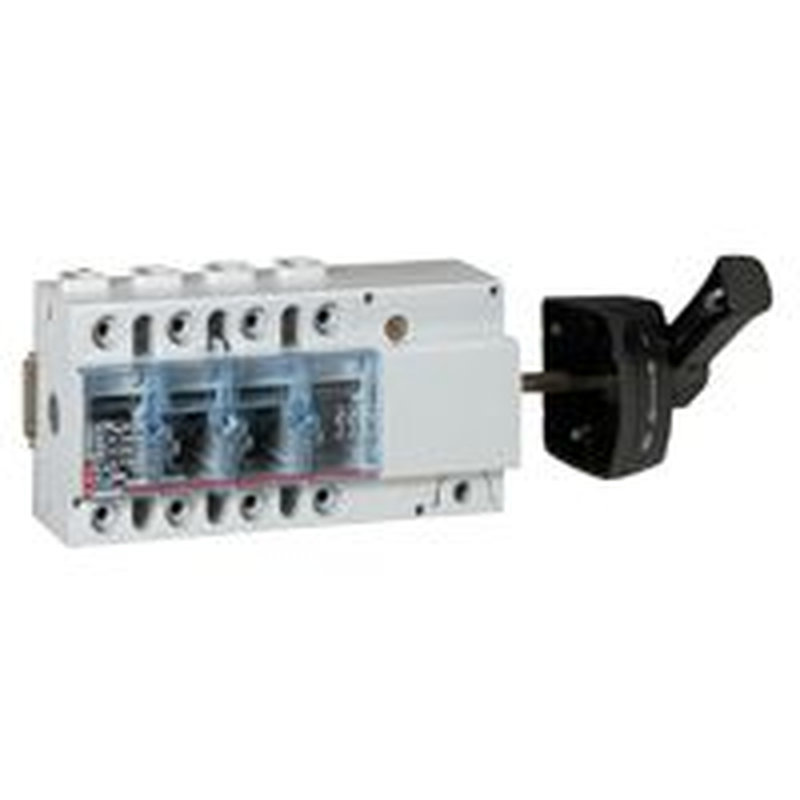 Legrand 022556 - Interrupteur-sectionneur Vistop 160A - 4P commande latérale et poignée noire