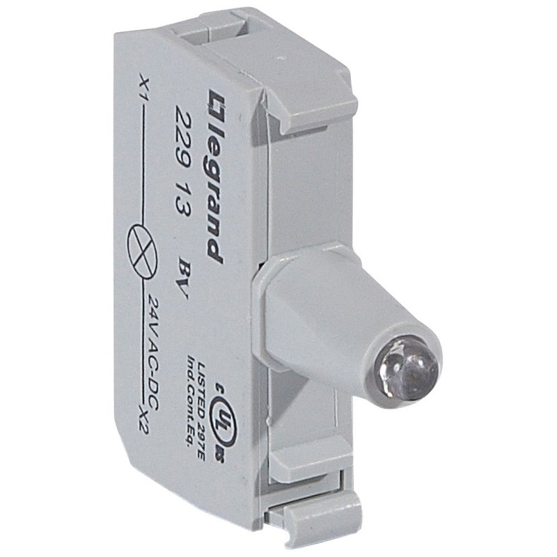 Legrand 022913 - Bloc pour tête lumineuse Osmoz raccordement à vis - 12-24V~/= - bleu