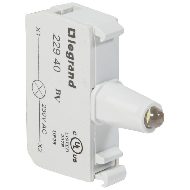 Legrand 022940 - Bloc pour tête lumineuse Osmoz raccordement à vis - 230V~ - blanc