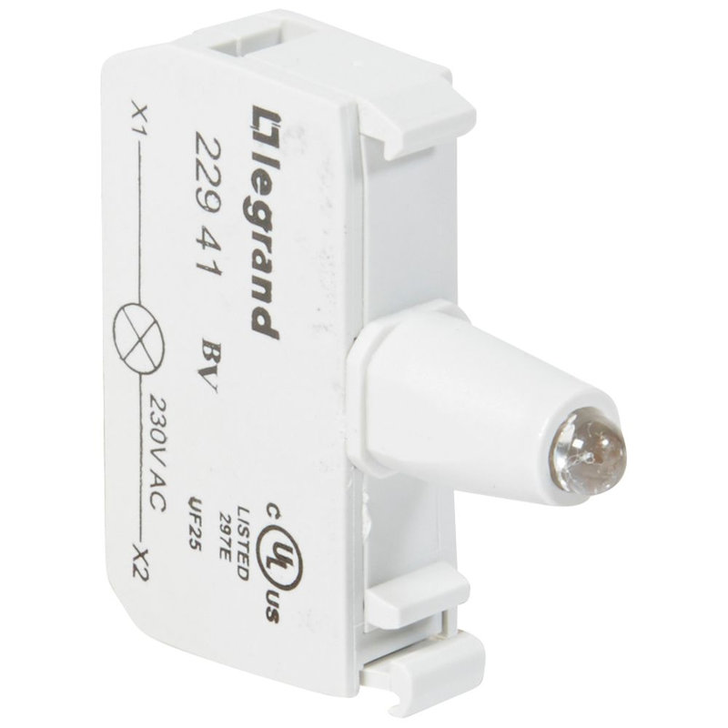 Legrand 022941 - Bloc pour tête lumineuse Osmoz raccordement à vis - 230V~ - rouge