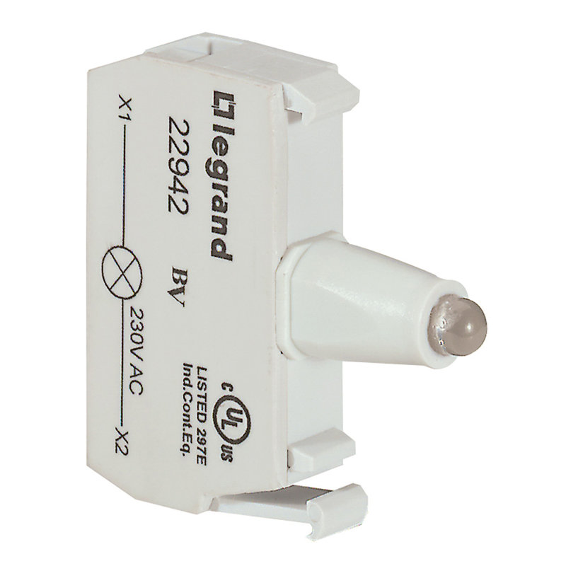 Legrand 022942 - Bloc pour tête lumineuse Osmoz raccordement à vis - 230V~ - vert