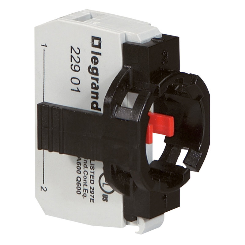 Legrand 022961 - Sous-ensemble bloc tête non lumineuse Osmoz raccordement à vis NF+étrier 1 poste