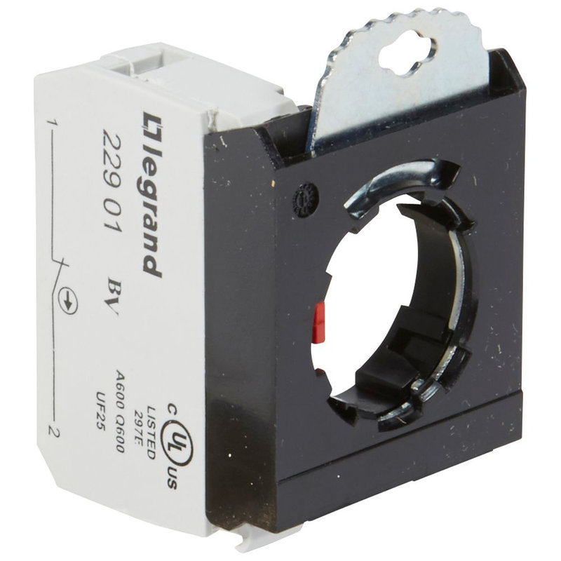 Legrand 022971 - Sous-ensemble bloc tête non lumineuse Osmoz raccordement à vis NF+étrier 3postes