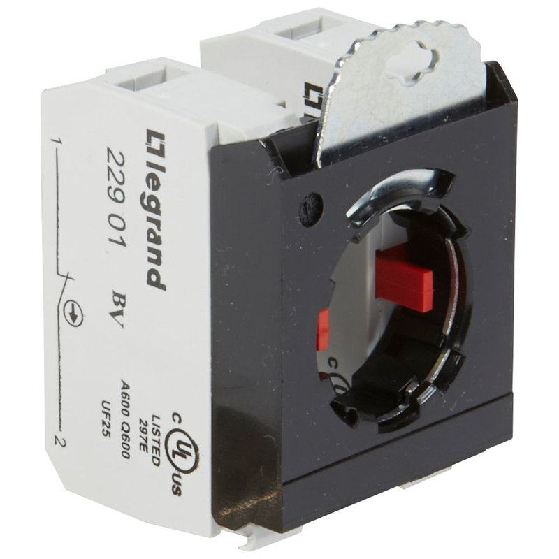Legrand 022973 - Sous-ensemble bloc tête non lum Osmoz raccordement à vis 2NF étrier 3 postes