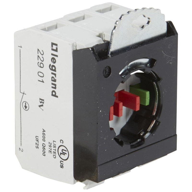 Legrand 022978 - Sous-ensemble bloc tête non lum Osmoz raccordement à vis -NO+2NF étrier 3 postes