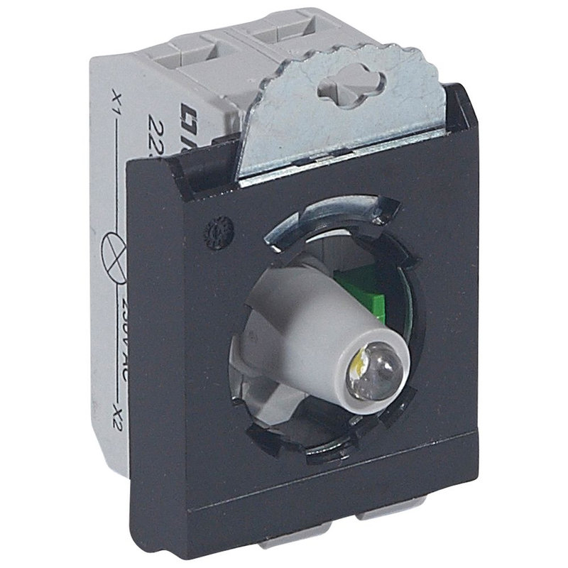 Legrand 023010 - Sous-ensemble bloc - tête lumineuse Osmoz raccordement à vis - 230V~ - NO blanc