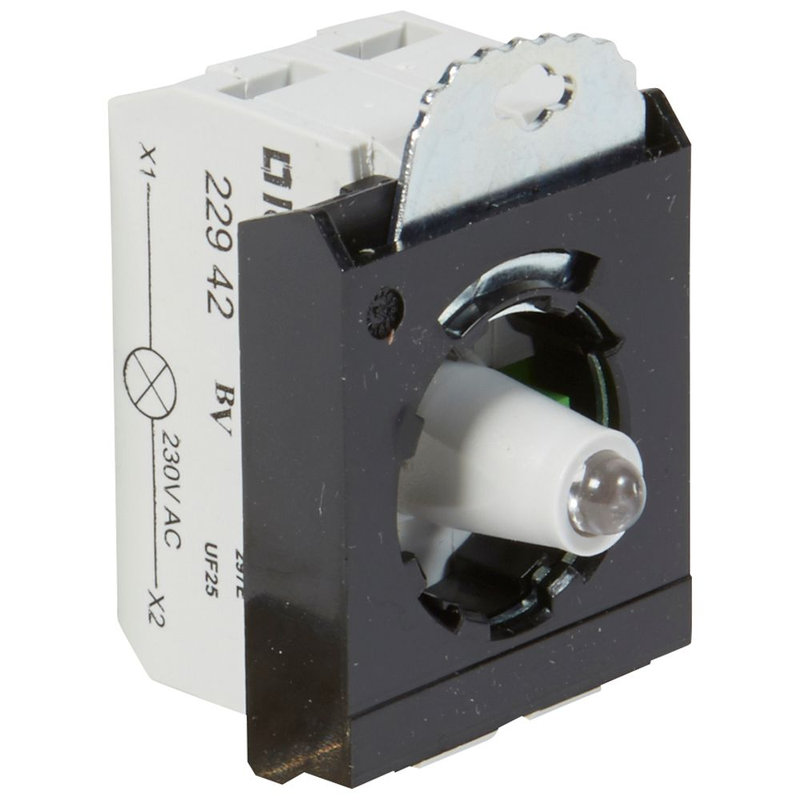 Legrand 023012 - Sous-ensemble bloc - tête lumineuse Osmoz raccordement à vis - 230V~ - NO - vert