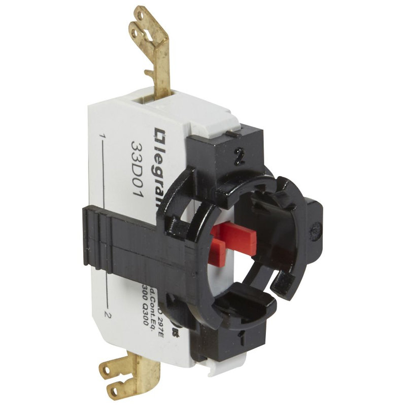 Legrand 023025 - Osmoz compo - sous-ensemble bloc - tête non lum - à languette - NF - 1 poste