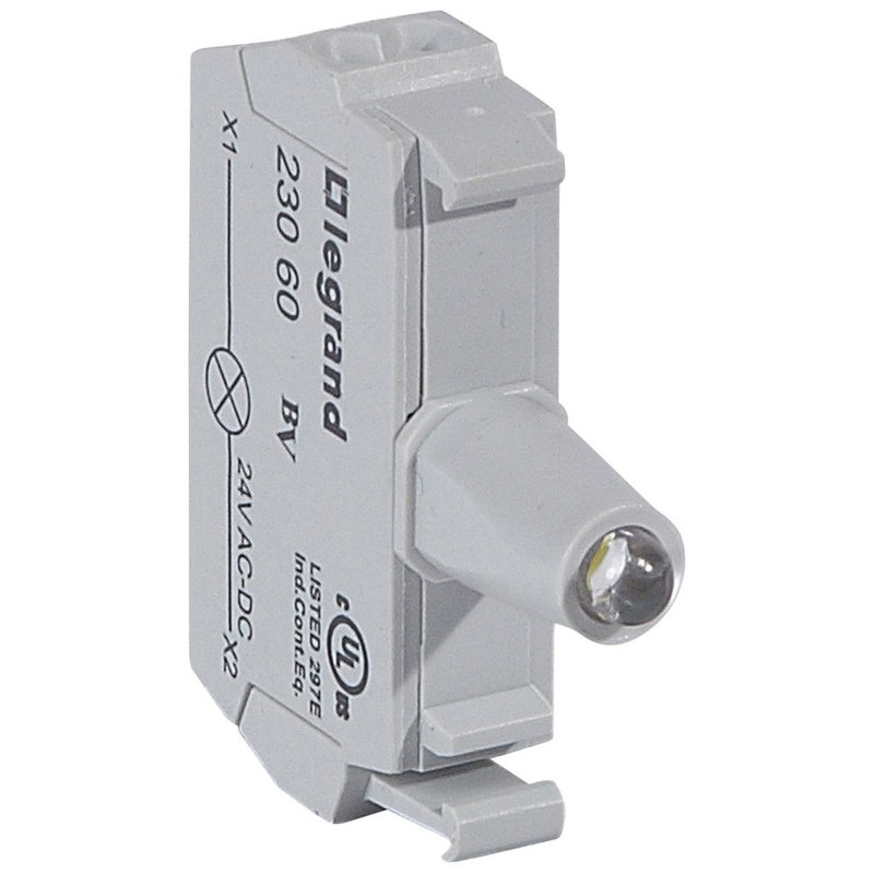 Legrand 023060 - Osmoz bloc - tête lum - à ressort - 12/24V~/= - blanc
