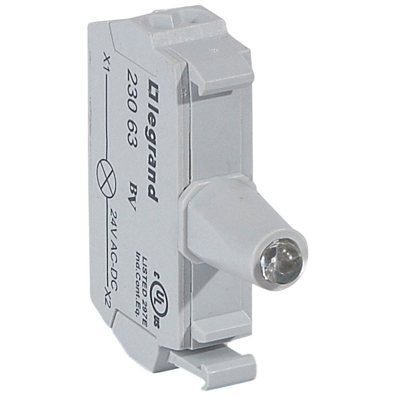 Legrand 023063 - Osmoz bloc - tête lum - à ressort - 12/24V~/= - bleu