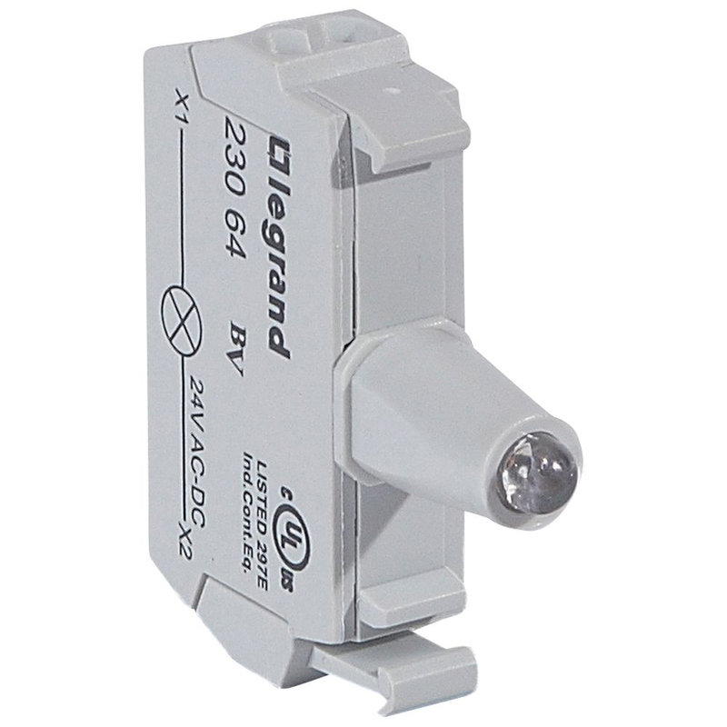 Legrand 023064 - Osmoz bloc - tête lum - à ressort - 12/24V~/= - jaune