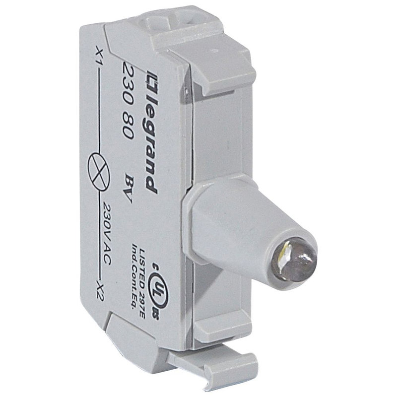 Legrand 023080 - Bloc pour tête lumineuse Osmoz raccordement par borne à ressort - 230V~ - blanc