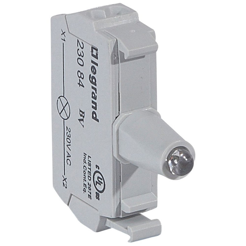 Legrand 023084 - Bloc pour tête lumineuse Osmoz raccordement par borne à ressort - 230V~ - jaune