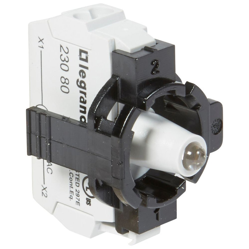 Legrand 023130 - Sous-ensemble bloc voyant lum Osmoz raccordement par borne ressort 230V~ blanc
