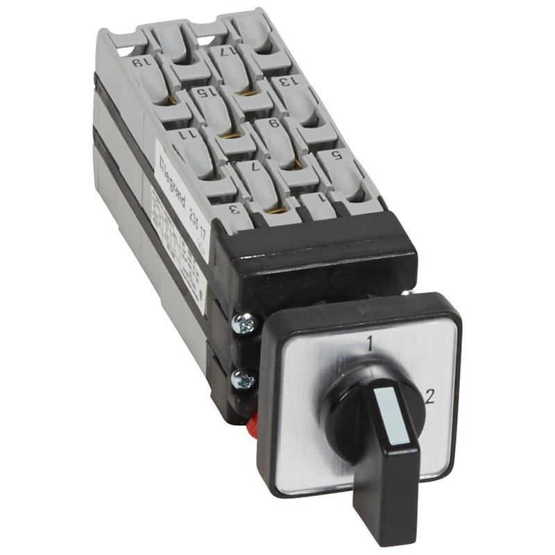 Legrand 023517 - Mini-commutateur - 3 directions sans position arrêt - 3P - fixation Ø22