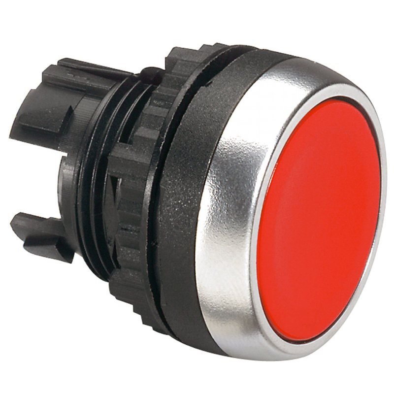 Legrand 023801 - Tête à impulsion non lumineuse affleurante IP69 Osmoz composable - rouge