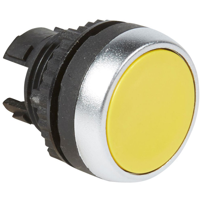 Legrand 023804 - Tête à impulsion non lumineuse affleurante IP69 Osmoz composable - jaune